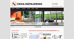 Desktop Screenshot of ceha-inzinjering.com